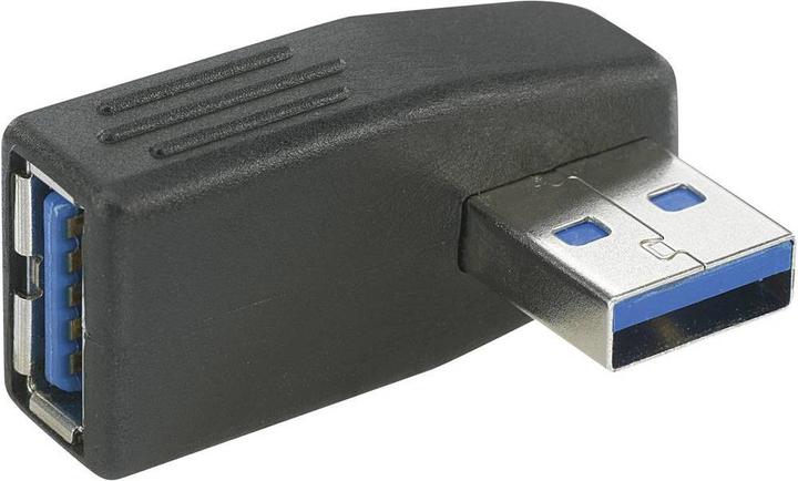 Actual product image Renkforce USB 3 adapter A male to A female angled 90° sideways to the left (USB 3.0, 4.50 W)
