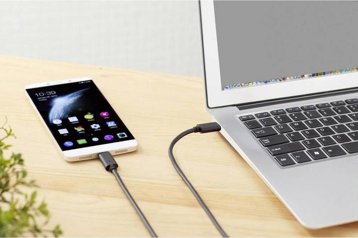 Actual product image Renkforce USB 3.1 Gen 2 connection cable (1x USB-C™ plug (0.50 m, USB 3.2 Gen 2, 100 W)