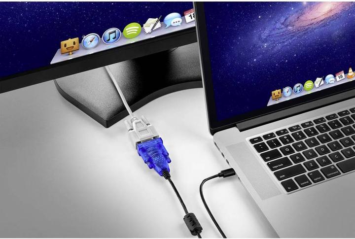 Actual product image Renkforce USB-C to D-SUB/RS232 cable (1.50 m)