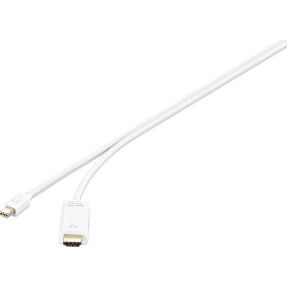 Renkforce Mini-DisplayPort auf HDMI Anschlusskabel 0.5 m (0.50 m, HDMI), Video Kabel