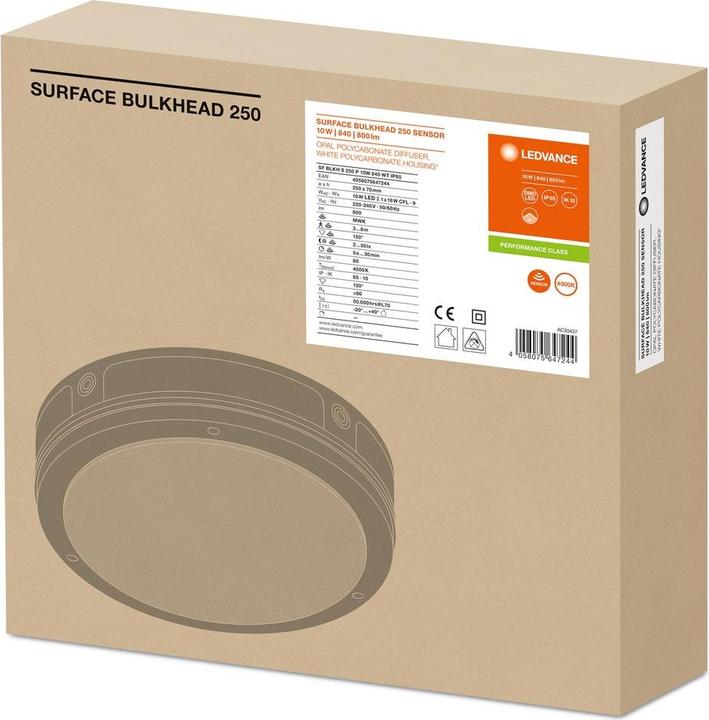 Actual product image Ledvance SF BLKH S 250 P10W 840 WT IP65 (800 lm)