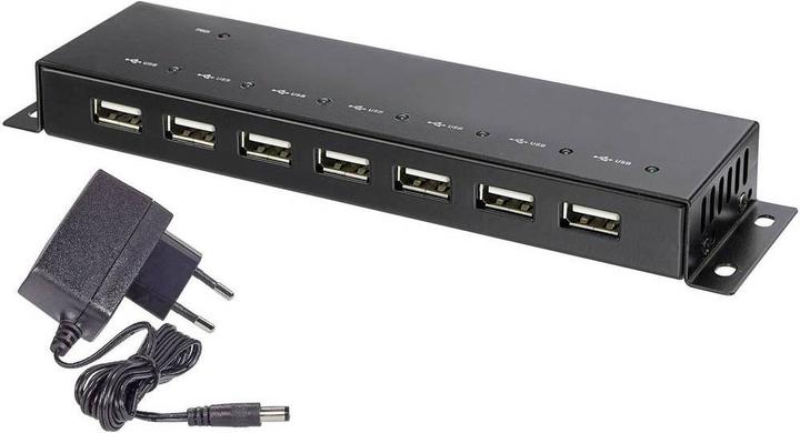 Actual product image Renkforce RF-4791678 Interface Hub USB 2.0 (Mini USB, 7 Ports)