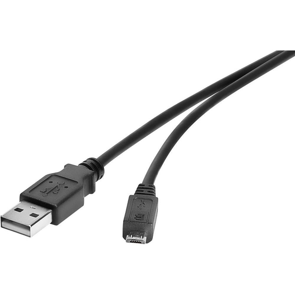 Renkforce USB 2 Anschlusskabel A/Micro-B 0.15 m (0.15 m, USB 2.0), USB Kabel