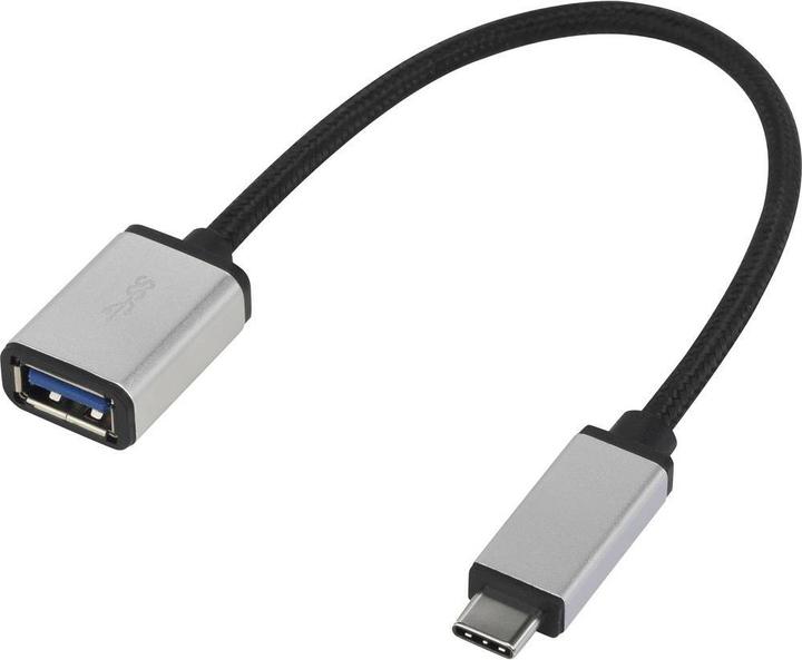 Produktbild Renkforce USB 3.1 (Gen 1) Anschlusskabel A/USB-C 0.15 m (0.15 m, USB 3.2 Gen 1)