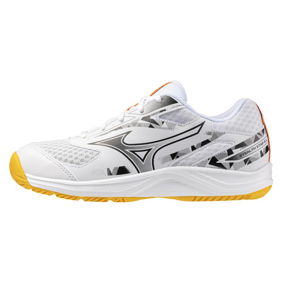 Mizuno, Unisex, Hallenschuhe, Stealth Star 3 Jr (36), Weiss