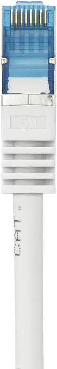 Productafbeelding Renkforce RJ45 netwerkaansluitkabel CAT 6a S/FTP 5 m grijs met vergrendelbare neusbescherming, vlamvertragend (S/FTP, CAT6a, 5 m)