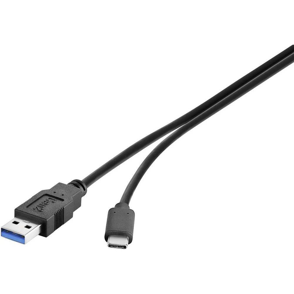 Renkforce USB 3.2 Gen2 (USB 3.1 Gen2) 10 Gbps Anschlusskabel A/USB-C 15 cm (0.15 m, USB 3.0), USB Kabel
