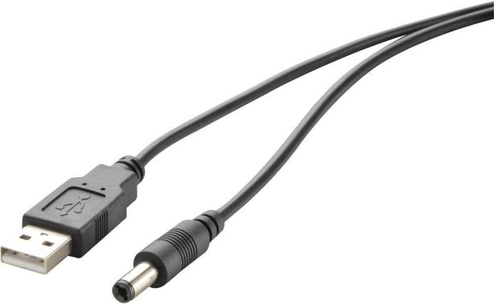Renkforce USB power cable 5V DC plug: 3.5 mm, 1 m (1 m, USB)