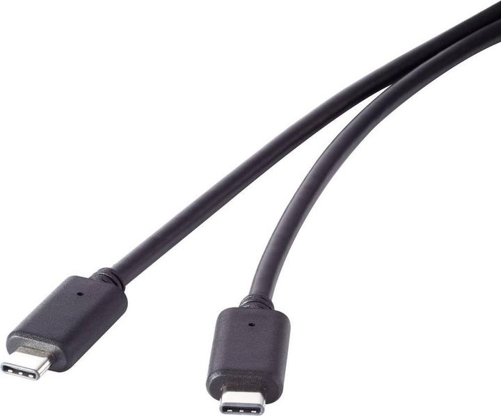 Actual product image Renkforce USB 3.2 Gen 1x2 connection cable USB-C/USB-C 1.5 m (1.50 m, USB 3.2 Gen 2, 100 W)