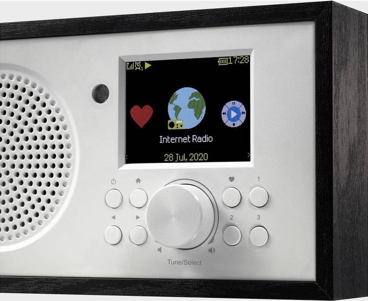 Produktbild Renkforce Internet Radio Bluetooth, AUX, WLAN, DLNA-fähig, tragbar mit Akku (Internetradio, Bluetooth, WLAN)