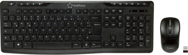 Produktbild Renkforce Funktastatur und Maus Set (DE, Kabellos)