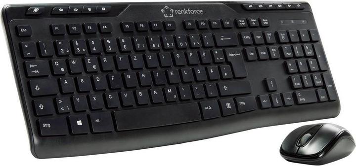 Produktbild Renkforce Funktastatur und Maus Set (DE, Kabellos)