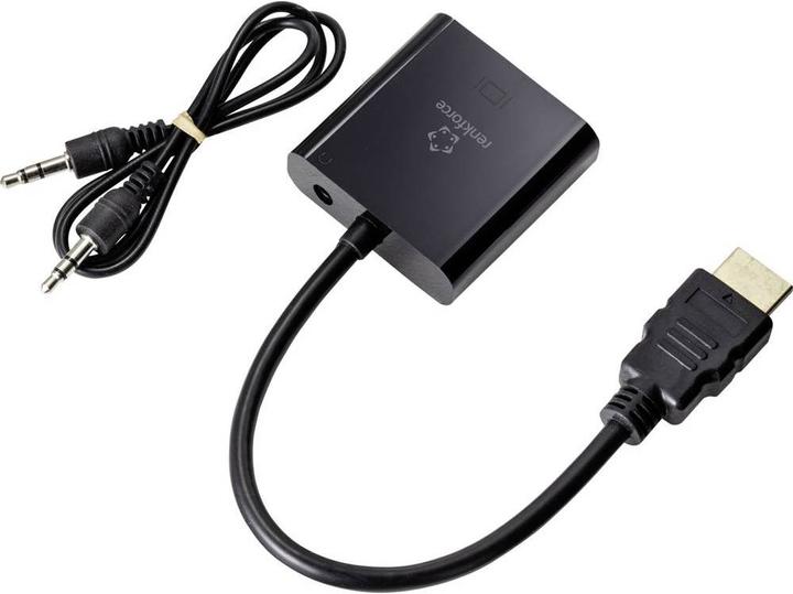 Produktbild Renkforce HDMI VGA Adapter 0.15 m (VGA, HDMI, 4.50 cm)