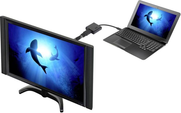 Produktbild Renkforce USB-C zu HDMI Video-Adapter (USB Typ-C, HDMI, 15 cm)