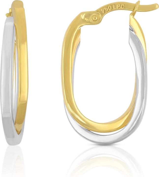 Image du produit Muau Créoles (750/18 K Or jaune, Or blanc 750/18 K)