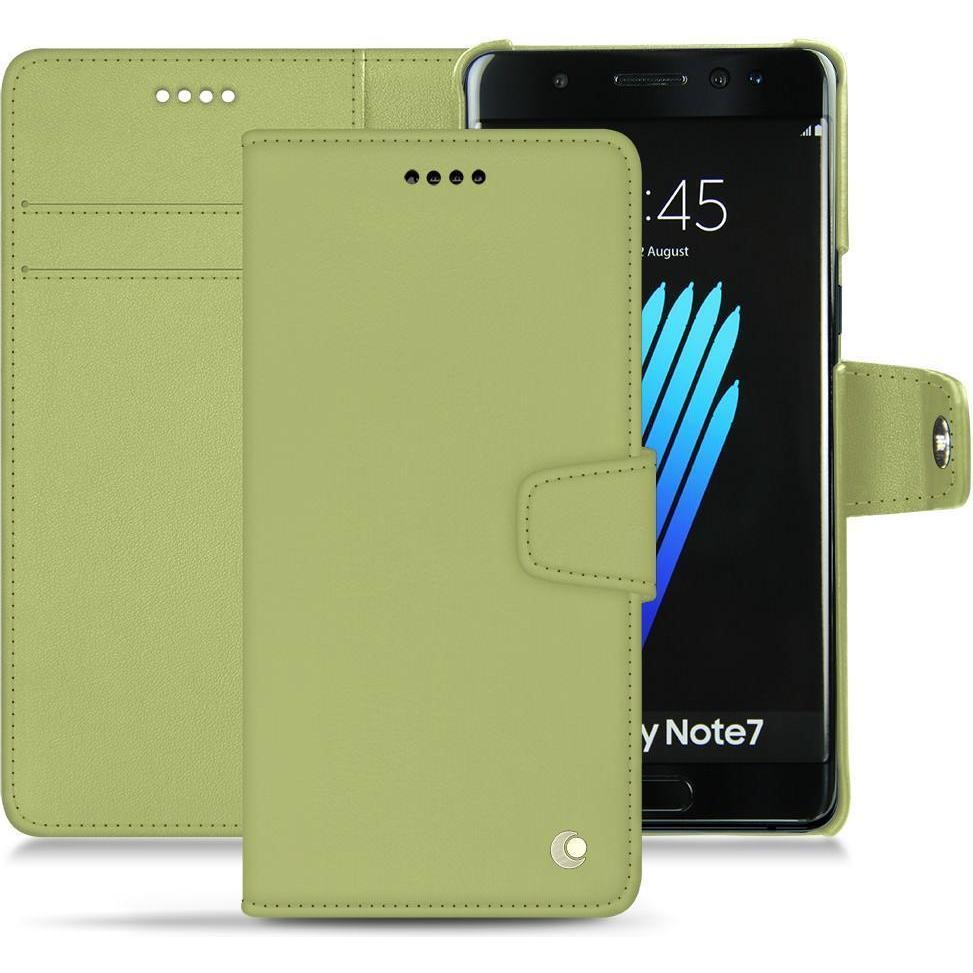 Thumbnail - Noreve Lederschutzhülle Wallet (Samsung Galaxy Note 7), Smartphone Hülle, Grün