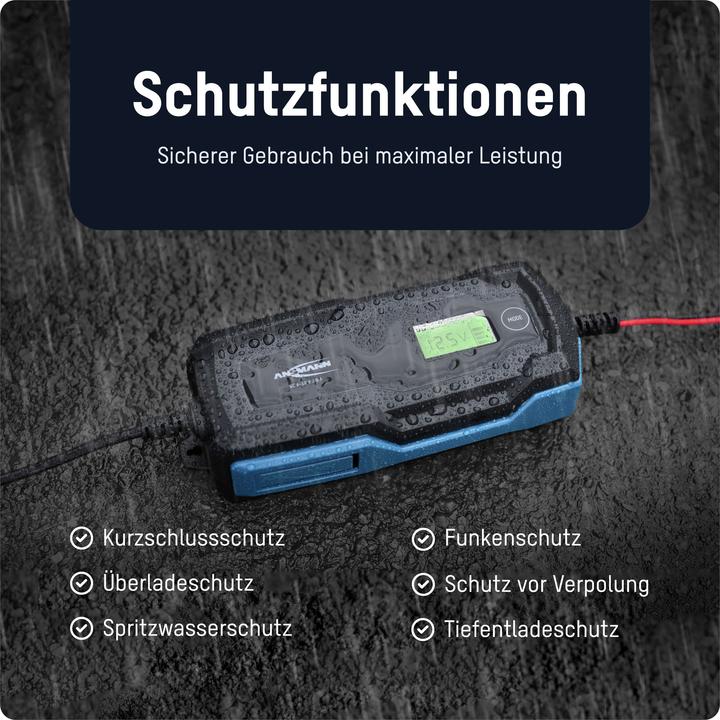 Produktbild Ansmann Autobatterie-Ladegerät + KFZ-Batterietester (6 A)