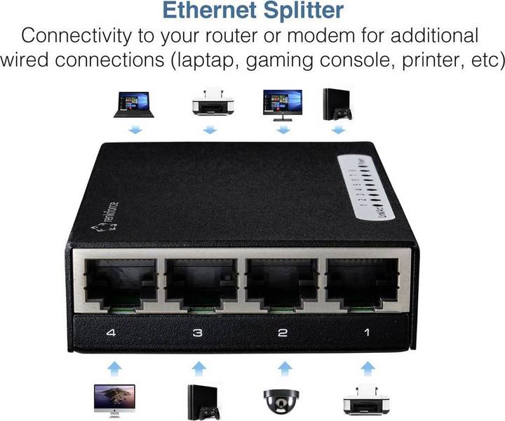 Produktbild Renkforce 8-Port Gigabit Ethernet Switch (8 Ports)