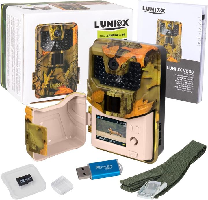 Produktbild Luniox VC36 Wildkamera 36MP inkl. SD-Card