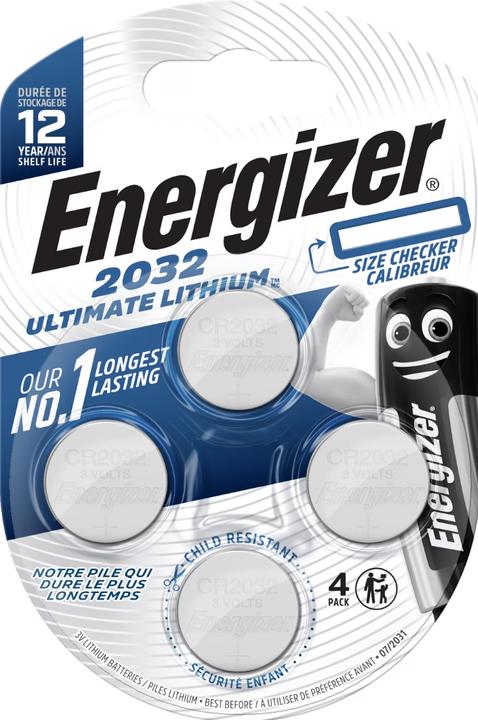 Energizer Ultiem Lithium (4 Pcs., CR2032, 235 mAh)