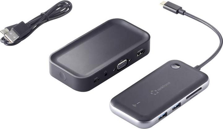 Image du produit Renkforce Hub USB-C pour le transfert d'images sans fil (USB-C, 2 Ports)