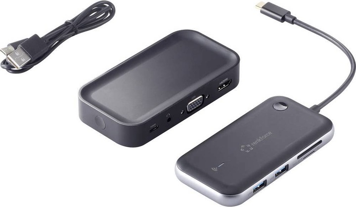 Actual product image Renkforce USB-C hub for wireless image transmission (USB-C, 2 Ports)