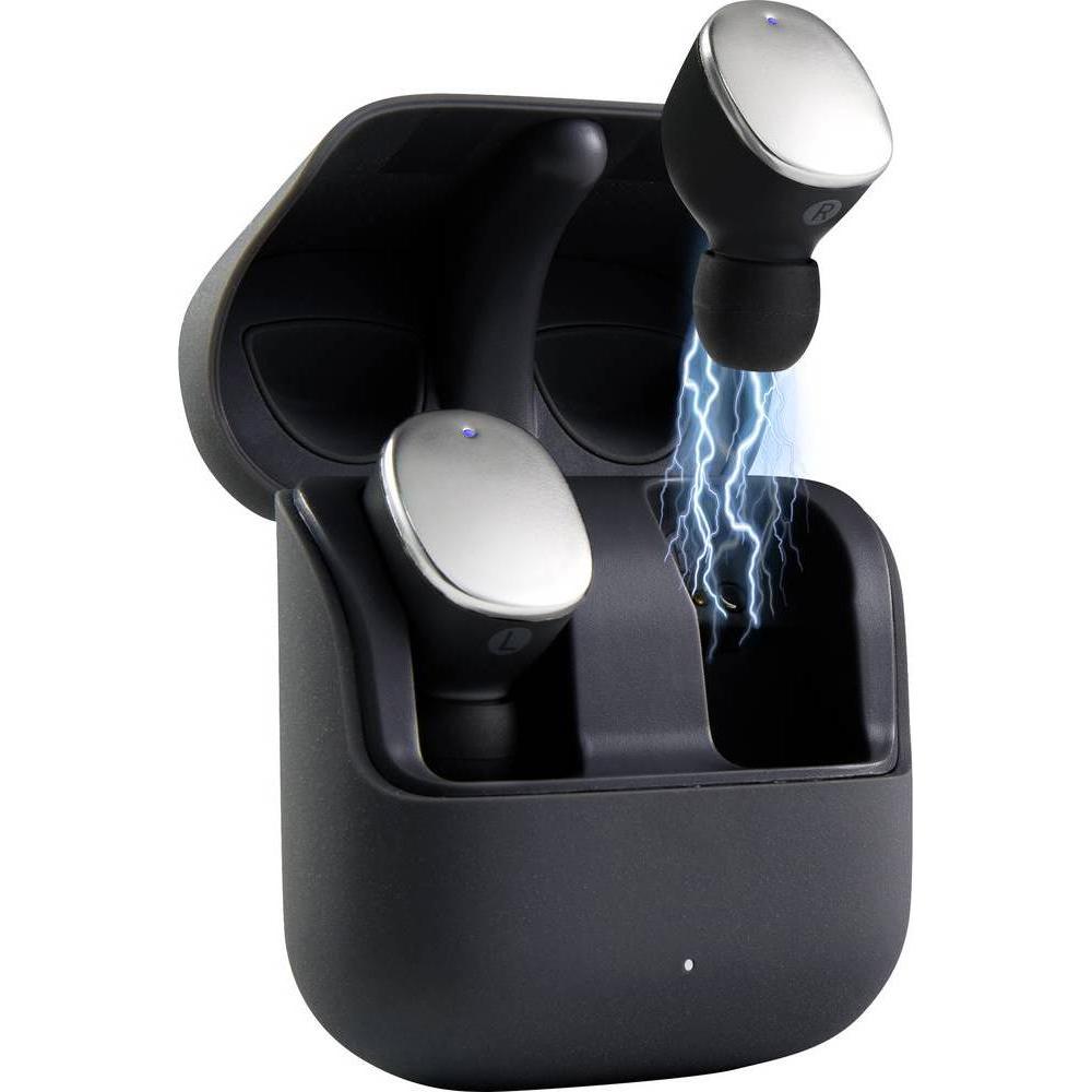 Renkforce RF-TWS-500 (keine Geräuschunterdrückung, 70 h, Kabellos), Kopfhörer, Schwarz