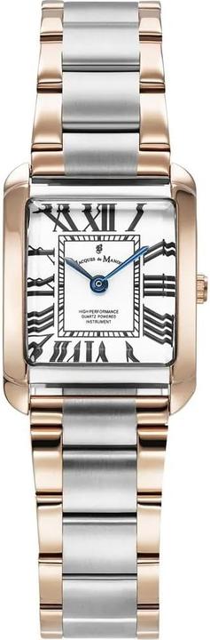 Produktbild Jacques du Manoir Analoge Damenuhr mit Edelstahlarmband in Rosé und Silber (Analoguhr, Swiss Made, 22 mm)