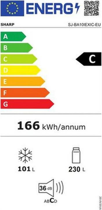 Energy Label Sharp SJ-BA10IEXIC-EU (330 l)