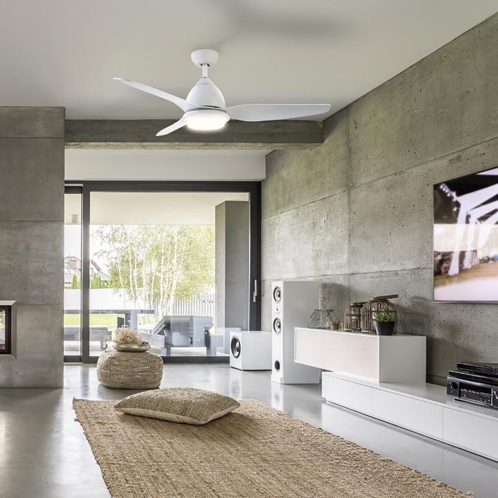 Image du produit Sulion Ventilateur de plafond avec lampe LED LIMBO Ø132cm CCT Blanc avec télécommande