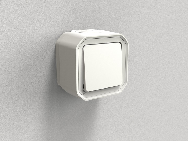 Immagine prodotto Legrand Plexo NEW interruttore intercambiabile 069751L 10 AX clip a innesto (SL) IK 08 ultra bianco
