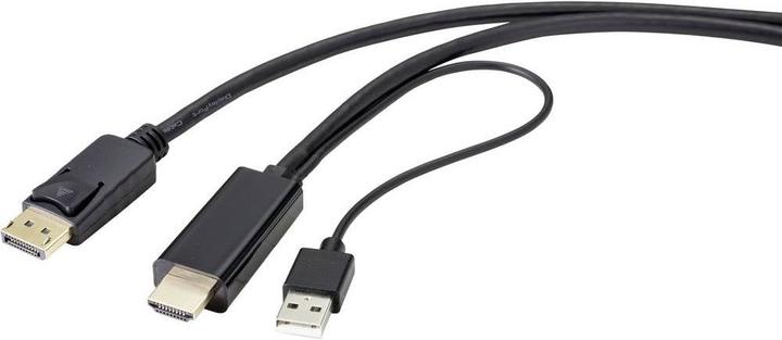 Renkforce DisplayPort-Kabel (1 m, DisplayPort, HDMI, 1.2)