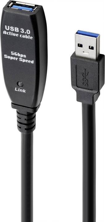 Produktbild Renkforce USB 3 Verlängerungskabel 10 m (10 m, USB 3.2 Gen 1, 4.50 W)