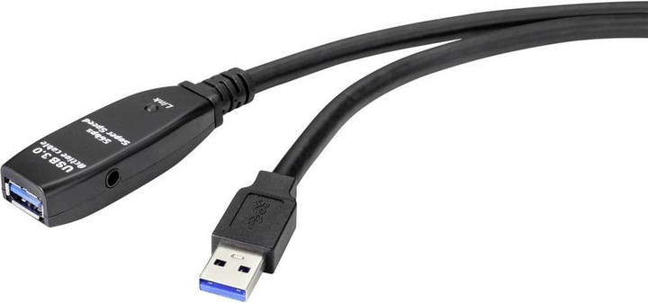 Renkforce USB 3 Verlängerungskabel 5 m (5 m, USB 3.2 Gen 1)