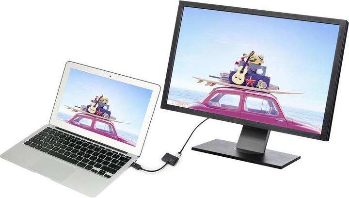 Actual product image Renkforce Display port to HDMI + VGA adapter (0.15 m, DisplayPort, HDMI, VGA, 1.2)