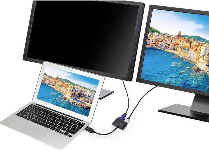 Actual product image Renkforce Display port to HDMI + VGA adapter (0.15 m, DisplayPort, HDMI, VGA, 1.2)