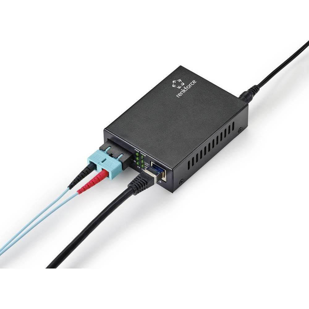 Thumbnail - Renkforce Glasfaser RJ45 (Netzteil), Netzwerk Zubehör