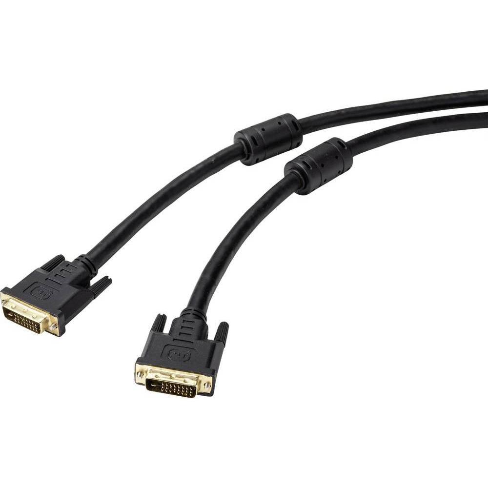 Renkforce DVI ANSCHLUSSKABEL 20 M 93952 vergoldete Steckkontakte (20 m, DVI), Video Kabel