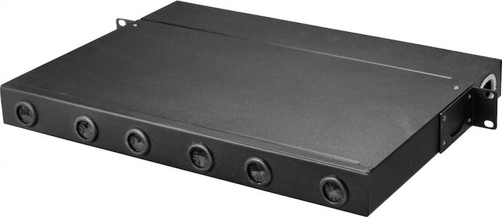 Produktbild Renkforce Modulares Rangierfeld, LWL/MPO oder MTP und RJ45/Koax, 1 HE, 19”³ (Kabeldurchlass, 31.13 cm)