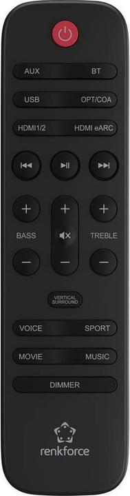 Produktbild Renkforce 2.1 Soundbar mit Funk-Subwoofer (120 W, 2.1 Kanal)