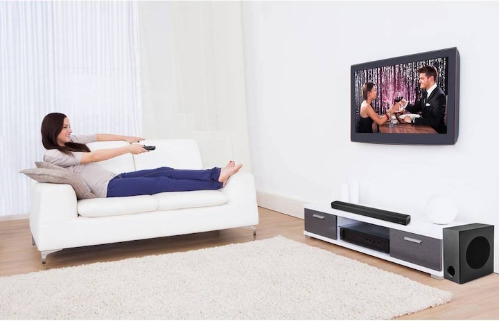 Produktbild Renkforce 2.1 Soundbar mit Funk-Subwoofer (120 W, 2.1 Kanal)