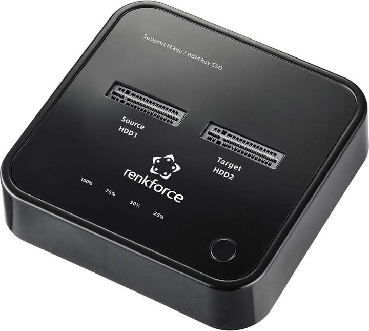 Immagine prodotto Renkforce Docking station USB3.2 Gen2 NVMe M.2 SSD con funzione di clonazione (M.2 (PCIe))
