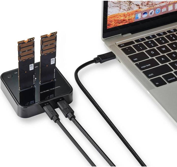 Immagine prodotto Renkforce Docking station USB3.2 Gen2 NVMe M.2 SSD con funzione di clonazione (M.2 (PCIe))