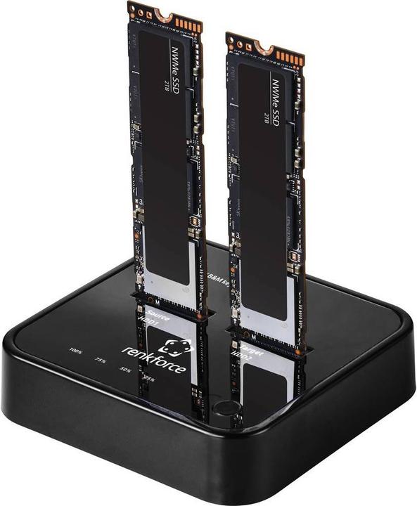 Immagine prodotto Renkforce Docking station USB3.2 Gen2 NVMe M.2 SSD con funzione di clonazione (M.2 (PCIe))