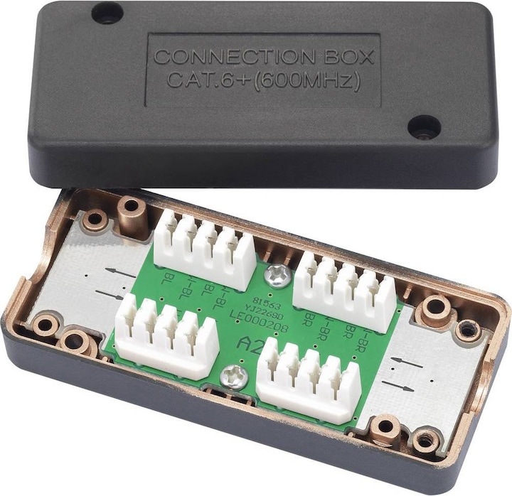 Produktbild Renkforce Connection Box, metallisiert CAT 6A (Kabel Verbindungsbox)