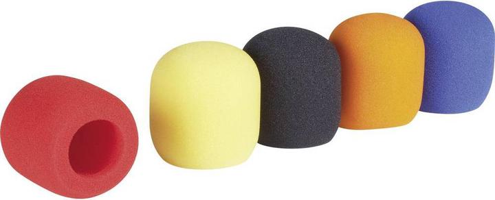 Actual product image Renkforce 5 microphone windscreen set (Foam material)