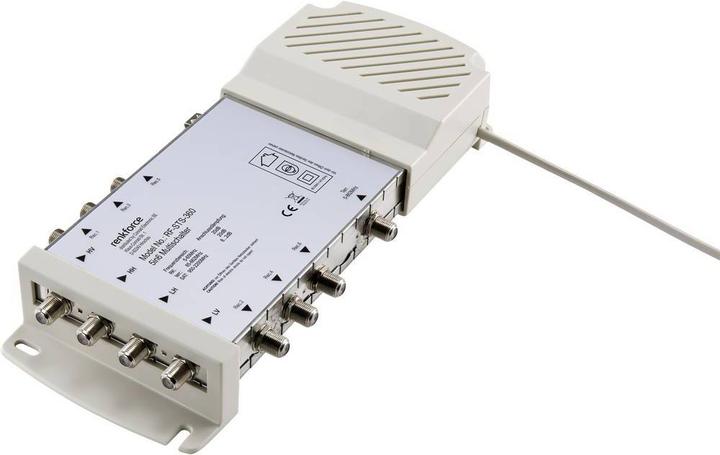 Produktbild Renkforce RF-STS-360 SAT Multischalter Eingänge (Multischalter): 5 (4 SAT/1 terrestrisch) Teilnehmer-Anzahl: 6 (Multischalter)