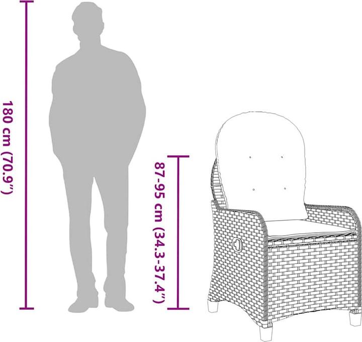 Produktbild vidaXL Gartenliege