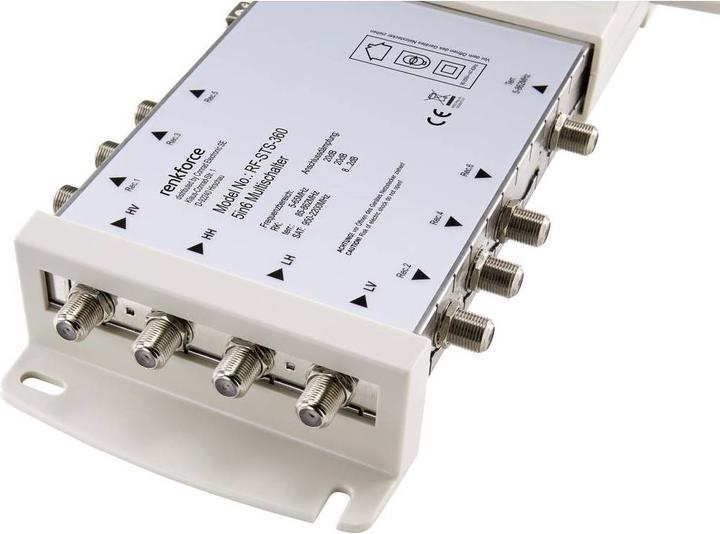 Produktbild Renkforce RF-STS-360 SAT Multischalter Eingänge (Multischalter): 5 (4 SAT/1 terrestrisch) Teilnehmer-Anzahl: 6 (Multischalter)