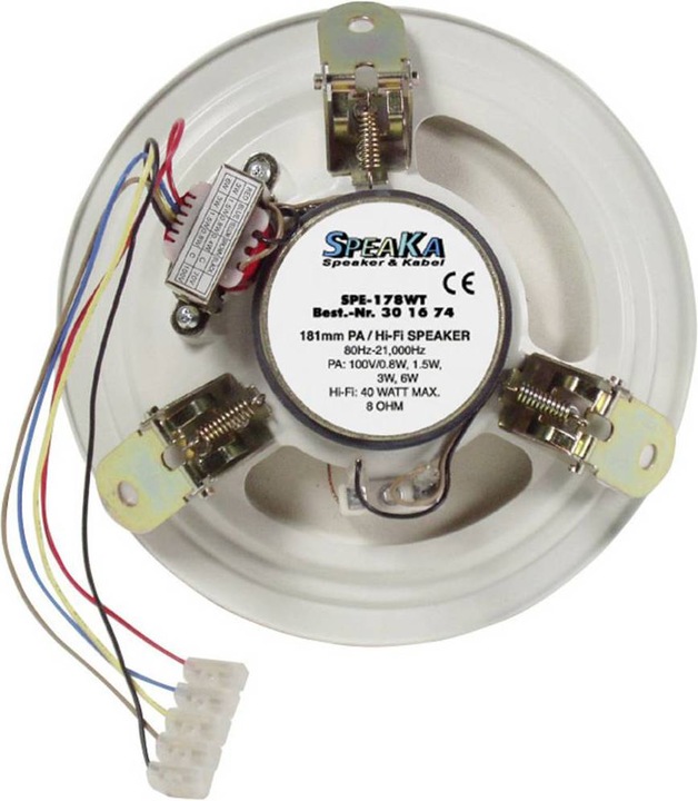 Image du produit Renkforce Haut-parleur encastré au plafond ELA (1 pièce)